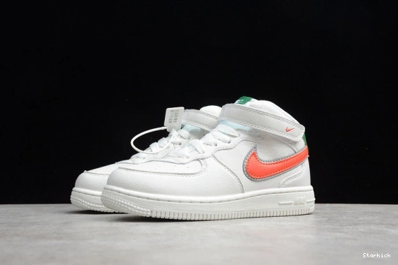 White Force Kids Green 1 Nike 07 314193-100 Mid Orange Air 0909